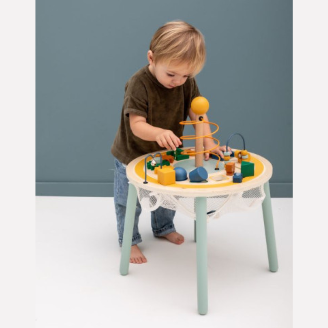 Pedagogiskt Trä Lekbord - Aktivitetsbord - 1 år+