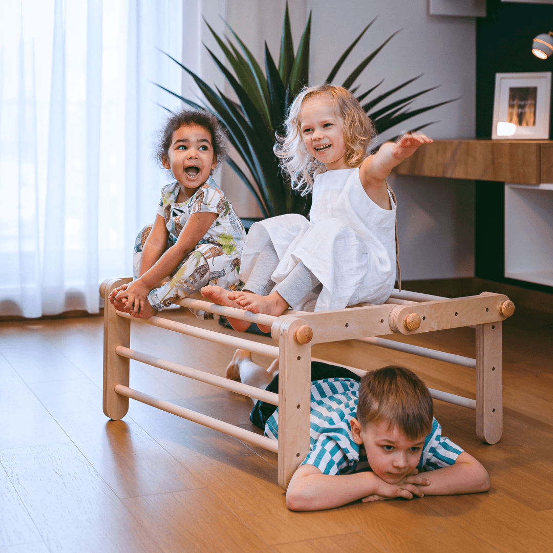 Montessori Flexibel Klätterställning i Trä - 4 Delar