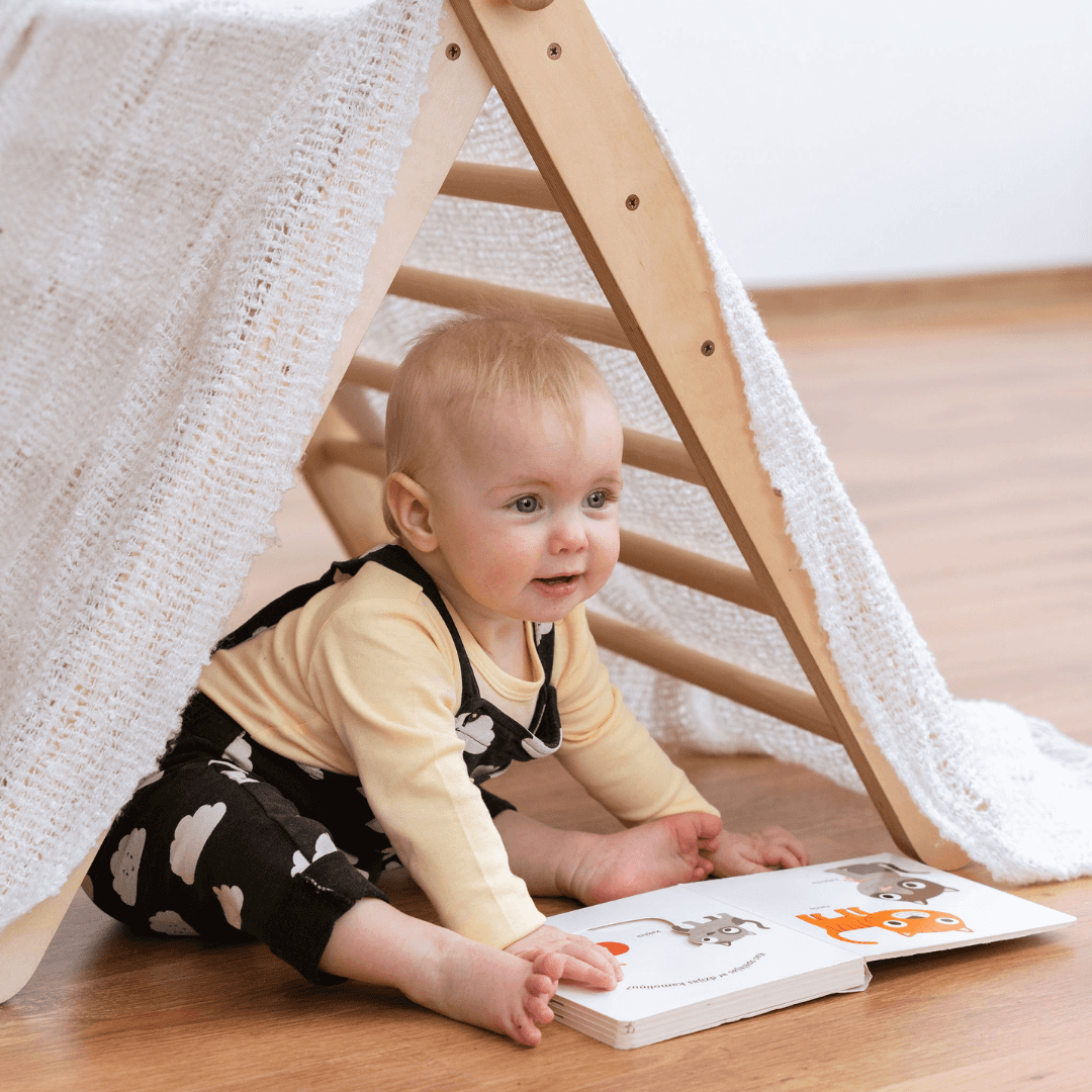 Montessori Triangulär Klätterställning i Trä - 2 Delar