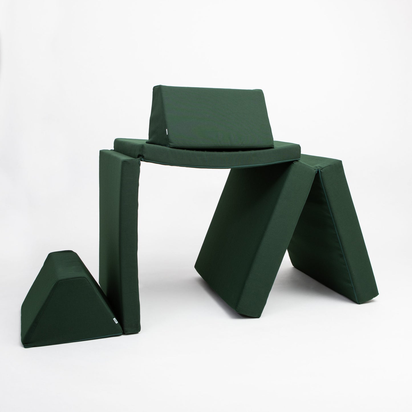 Montessori Grön Block Barnsoffa / Leksoffa - Från 1 - 16 år