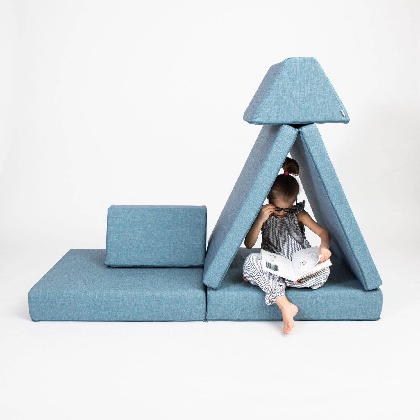 Montessori Turkos Block Barnsoffa / Leksoffa - Från 1 - 16 år