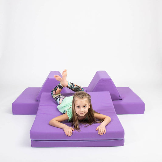 Montessori Lila Block Barnsoffa / Leksoffa - Från 1 - 16 år