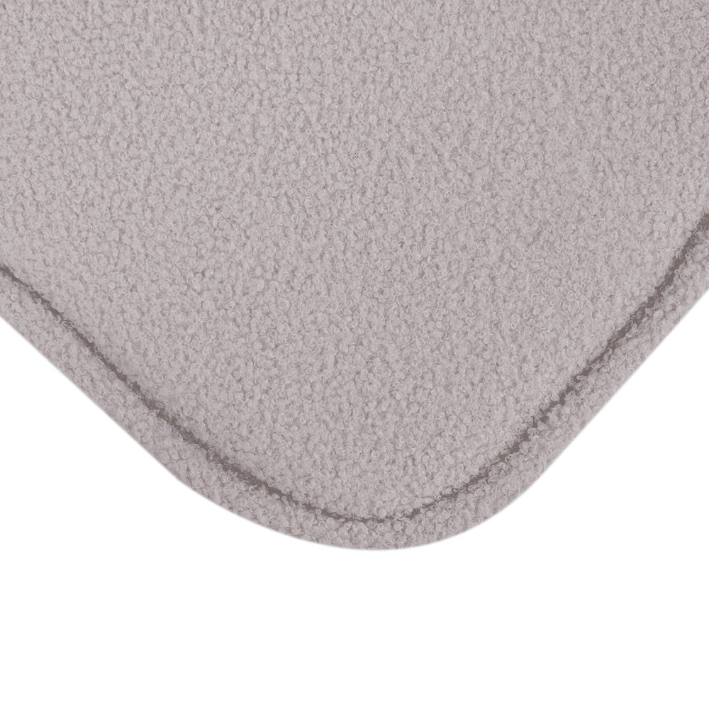 Vikbar Fåtölj i Grå/Beige Teddytyg för Barn - 150x60cm utfälld