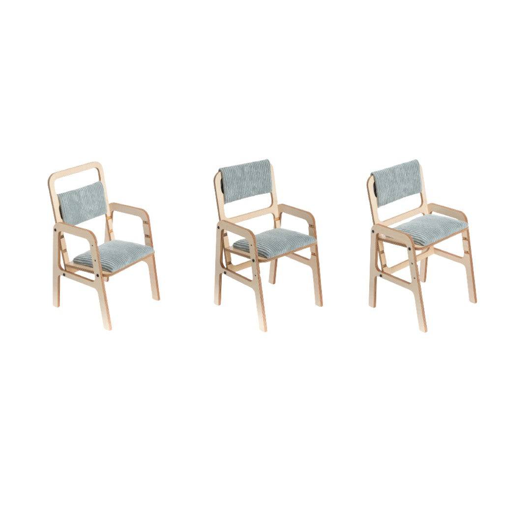 Justerbar Ergonomisk Stol i Trä för Barn - Mintgrön - Medium