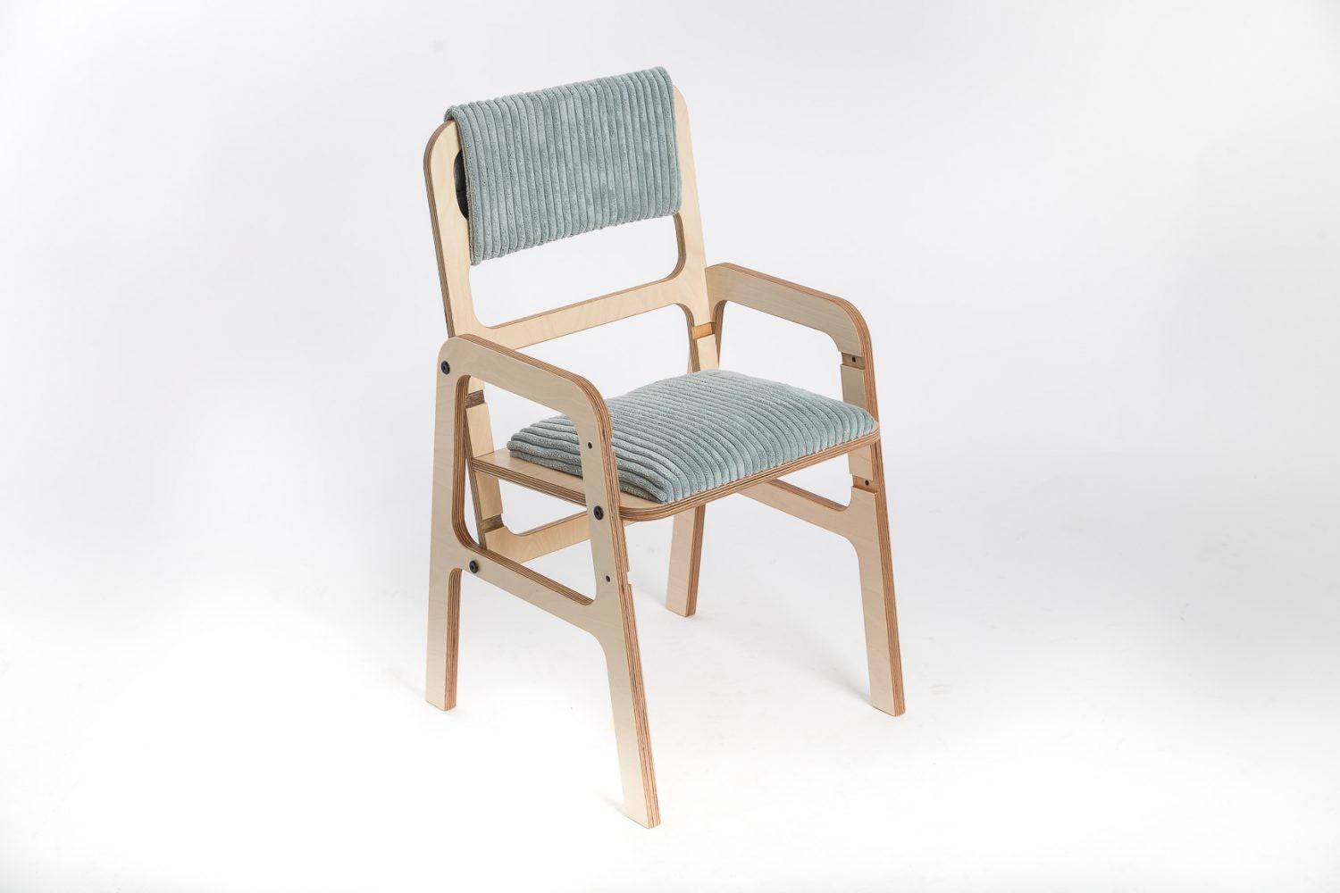 Justerbar Ergonomisk Stol i Trä för Barn - Mintgrön - Medium