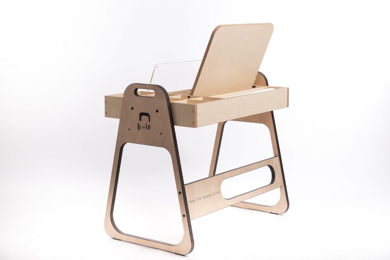 Justerbar Montessori Stol & Skrivbord Set i Trä för Barn - Mintgrön - Julle