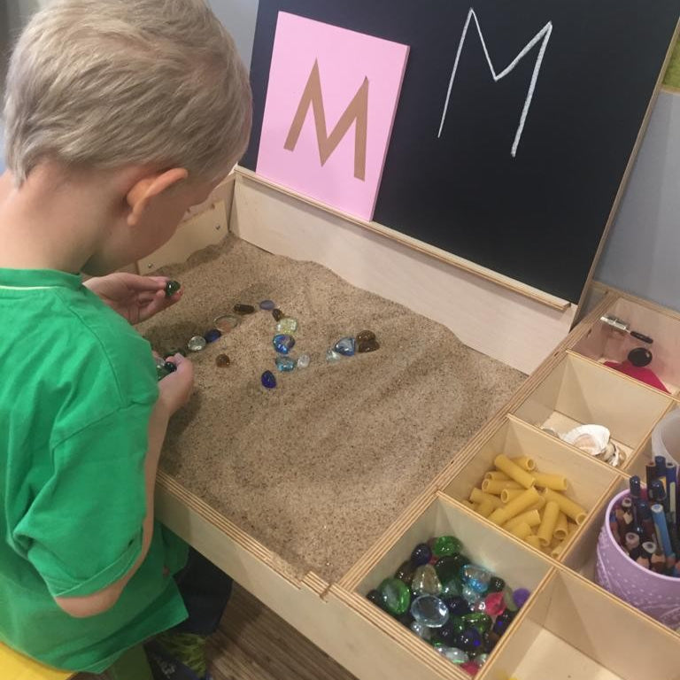 Justerbart Montessori Stol & Skrivbord Set i Trä för Barn 3-12 år - Mintgrön