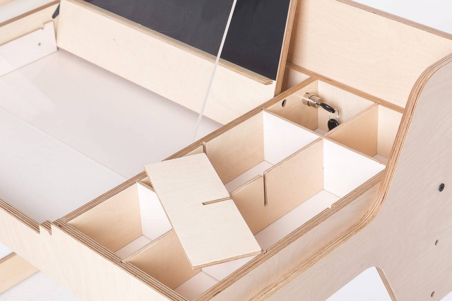 Justerbart Montessori Stol & Skrivbord Set i Trä för Barn 3-12 år - Mintgrön